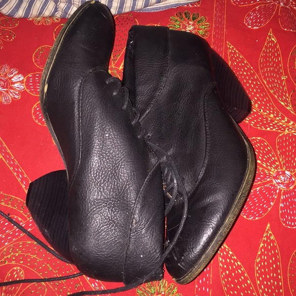 Leather Ankle Booties - Picture 1 of 4